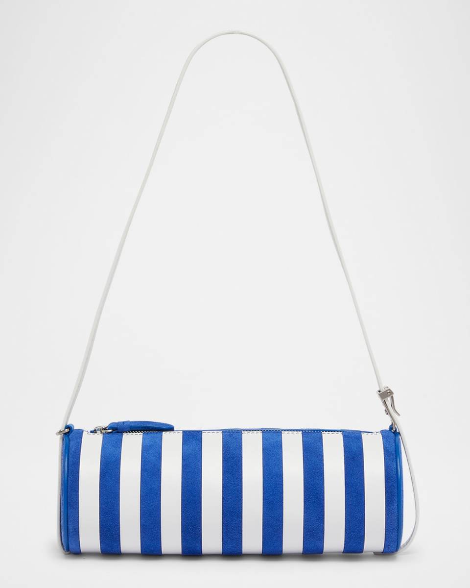 Silo Striped Napa Leather Shoulder Bag
